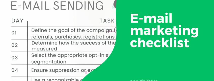 E-mail marketing checklist banner new