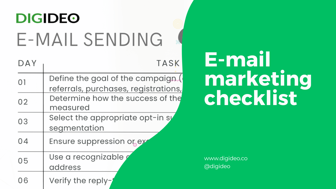 E-mail marketing checklist banner new