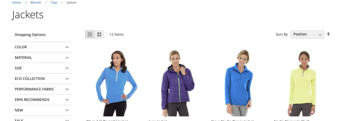 Magento Luma Jackets - Tops - Women